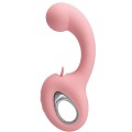 PRETTY LOVE - ERYNNYES VIBRADOR PONTO G + ESTIMULADOR DE CLITÓRIS 10 VIBRAÇÕES ROSA - D-242904 - Dona Pimenta
