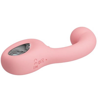 PRETTY LOVE - ERYNNYES VIBRADOR PONTO G + ESTIMULADOR DE CLITÓRIS 10 VIBRAÇÕES ROSA - D-242904 - Dona Pimenta