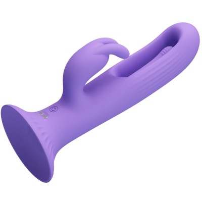 PRETTY LOVE - VIBRADOR DE COELHO KILLMOULIS 12 MODOS DE VIBRAÇÃO ROXO - D-242906 - Dona Pimenta