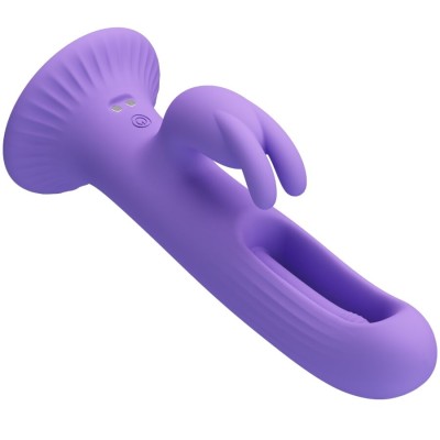 PRETTY LOVE - VIBRADOR DE COELHO KILLMOULIS 12 MODOS DE VIBRAÇÃO ROXO - D-242906 - Dona Pimenta