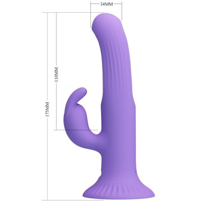 PRETTY LOVE - VIBRADOR DE COELHO KILLMOULIS 12 MODOS DE VIBRAÇÃO ROXO - D-242906 - Dona Pimenta