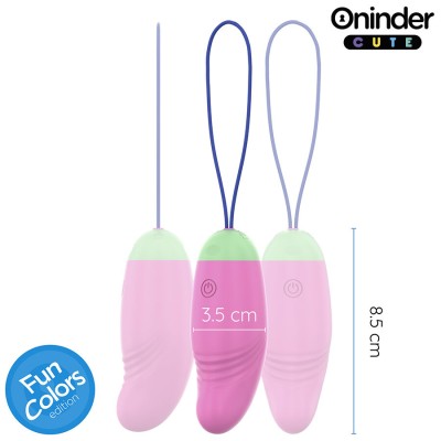 ONINDER CUTE - OVO VIBRO-GIRATÃRIO LOVE PLEASURE 360 SILICONE - APLICATIVO MUNDIAL GRATUITO - D-242098 - Dona Pimenta