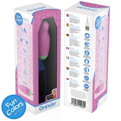 ONINDER CUTE - OVO VIBRO-GIRATÃRIO LOVE PLEASURE 360 SILICONE - APLICATIVO MUNDIAL GRATUITO - D-242098 - Dona Pimenta