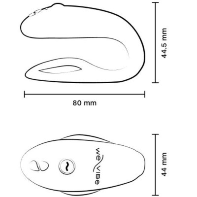 WE-VIBE - SYNC O VIBRADOR FLEXÍVEL CONTROLE REMOTO VERDE ESCURO - D-238123 - Dona Pimenta