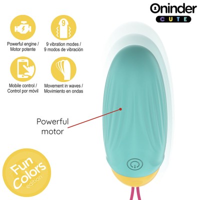 ONINDER CUTE - OVO DE SILICONE VIBRO-GIRATÃRIO LOVE PLEASURE - APLICATIVO MUNDIAL GRATUITO - D-242096 - Dona Pimenta