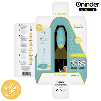 ONINDER CUTE - OVO DE SILICONE VIBRO-GIRATÃRIO LOVE PLEASURE - APLICATIVO MUNDIAL GRATUITO - D-242096 - Dona Pimenta