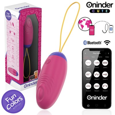 ONINDER CUTE - OVO DE SILICONE COM VIBRO-ONDAS E PRAZER DE AMOR - APLICATIVO MUNDIAL GRATUITO - D-242097 - Dona Pimenta
