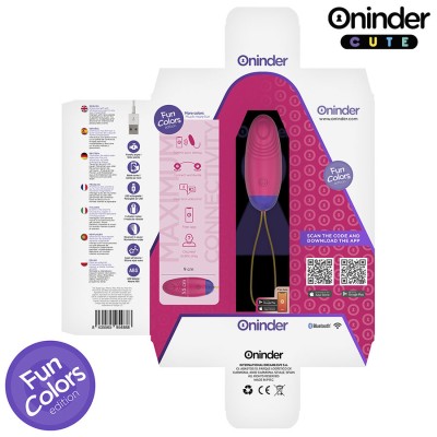 ONINDER CUTE - OVO DE SILICONE COM VIBRO-ONDAS E PRAZER DE AMOR - APLICATIVO MUNDIAL GRATUITO - D-242097 - Dona Pimenta