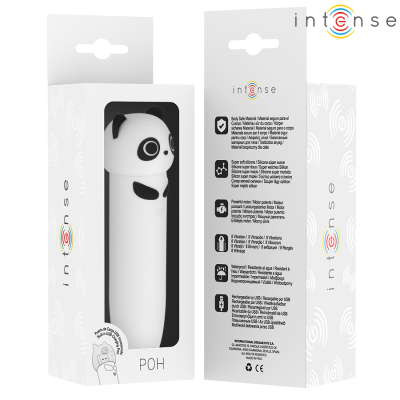 INTENSO - POH PANDA VIBRATING BULLET USB RECARREGÁVEL 10 X 2,2 CM - D-242828 - Dona Pimenta