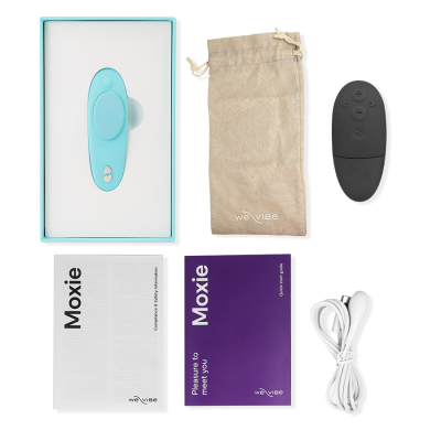 WE-VIBE - MOXIE + CLITORAL VIBRATOR AQUA - D-235691 - Dona Pimenta