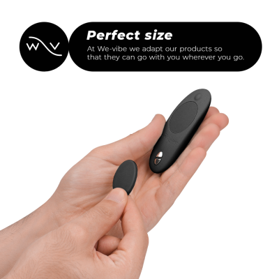 WE-VIBE - MOXIE + CLITORAL VIBRATOR SATIN BLACK - D-235692 - Dona Pimenta