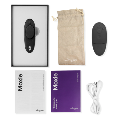 WE-VIBE - MOXIE + CLITORAL VIBRATOR SATIN BLACK - D-235692 - Dona Pimenta