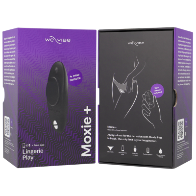 WE-VIBE - MOXIE + CLITORAL VIBRATOR SATIN BLACK - D-235692 - Dona Pimenta