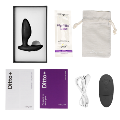 WE-VIBE - VECTOR+ MASSAGER VIBRANTE DE PRÓSTATA PRETO - D-235697 - Dona Pimenta