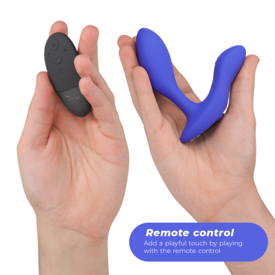 WE-VIBE - VECTOR+ MASSAGER VIBRANTE DE PRÓSTATA ROYAL BLUE - D-235698 - Dona Pimenta