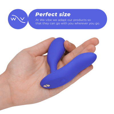 WE-VIBE - VECTOR+ MASSAGER VIBRANTE DE PRÓSTATA ROYAL BLUE - D-235698 - Dona Pimenta