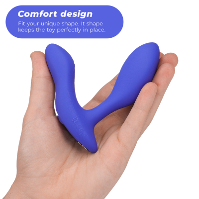 WE-VIBE - VECTOR+ MASSAGER VIBRANTE DE PRÓSTATA ROYAL BLUE - D-235698 - Dona Pimenta
