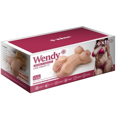 XISE - WENDY SUCKING TORSO FEMININO COM VIBRAÇÃO E CONTROLE REMOTO 6 KG - D-242983 - Dona Pimenta
