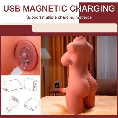 XISE - MIAH LADY BOY TORSO FEMININO COM DILDO COM VIBRAÇÃO E IMPULSIONAMENTO 55 CM - D-243010 - Dona Pimenta