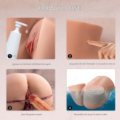 XISE - ETHEL THRUSTING MASTURBADOR VAGINA REALISTA COM VIBRAÇÃO MULTI-POSIÇÕES - D-242993 - Dona Pimenta