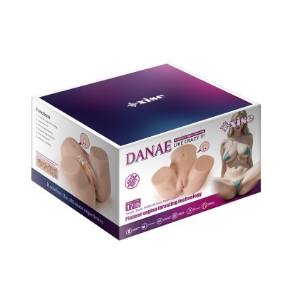 XISE - DANAE THRUSTING MASTUBADOR DE VAGINA REALISTA COM VIBRAÇÃO MULTI-POSIÇÕES - D-242994 - Dona Pimenta