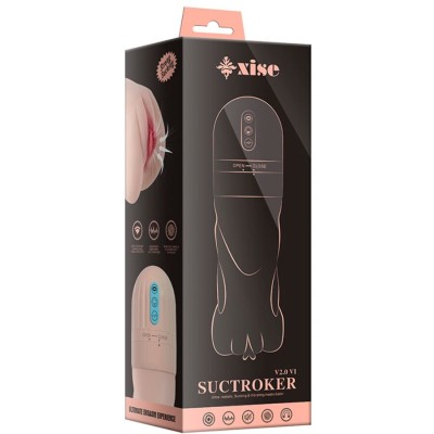 XISE - SUCTROKER V2.0 VI MASTURBADOR VAGINA COM VIBRAÇÃO - D-243011 - Dona Pimenta