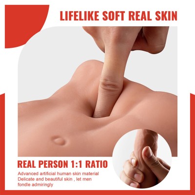 XISE - BERTLETT DILDO ASS DILDO REALISTA E ÂNUS MASTURBADOR POSIÃÃO FRONTAL COM IMPULSIONAMENTO 18 CM - D-243002 - Dona Pimenta