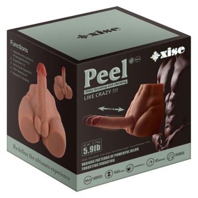 XISE - PEEL DILDO ASS DILDO REALISTA MASTURBADOR POSIÃÃO FRONTAL COM IMPULSO 17,5 CM - D-243004 - Dona Pimenta