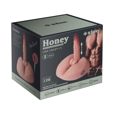 XISE - MEL DILDO REALISTA MASTURBADOR COM VIBRAÇÃO 25 CM - D-243007 - Dona Pimenta