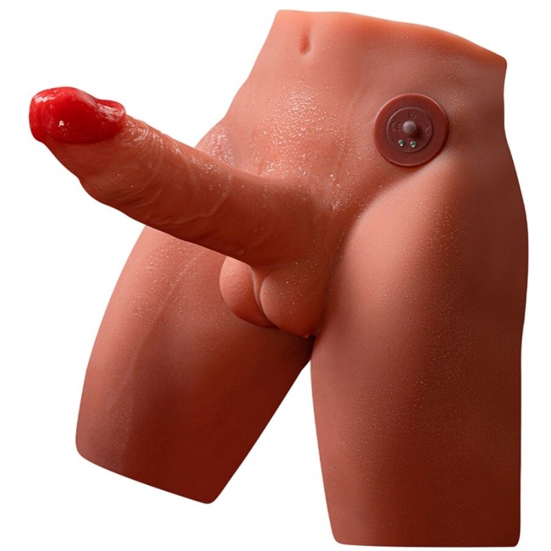 XISE - JASON DILDO REALISTA MASTURBADOR COM IMPULSO E VIBRAÇÃO 17 CM - D-243008 - Dona Pimenta