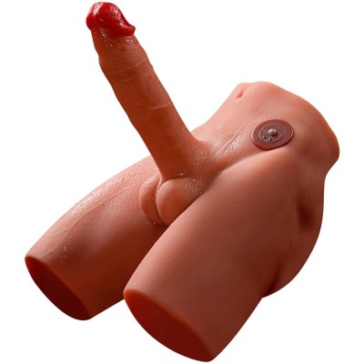XISE - JASON DILDO REALISTA MASTURBADOR COM IMPULSO E VIBRAÇÃO 17 CM - D-243008 - Dona Pimenta