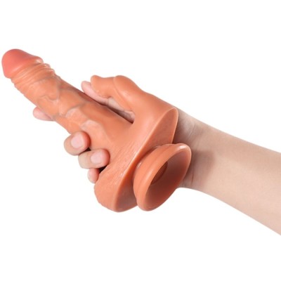 SHEQU - ESTIMULADOR DE DILDO E CLITÓRIS JULIAN COM VIBRAÇÃO E CONTROLE REMOTO 16 CM - D-243032 - Dona Pimenta