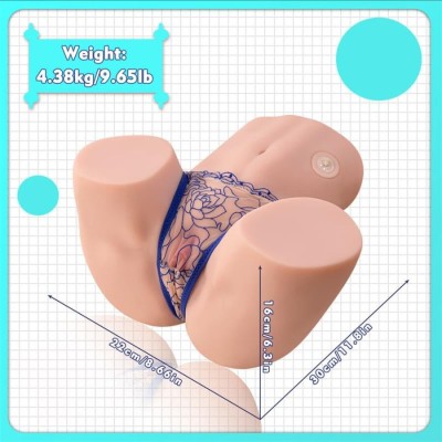 XISE - MAYA SUCKING REALISTA VAGINA E ÂNUS MASTURBADOR COM VIBRAÇÃO E ONDAS ESTIMULANTES 4,5 KG - D-242985 - Dona Pimenta