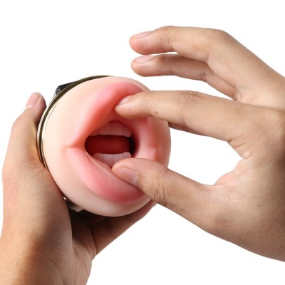 SHEQU - KAY MASTURBADOR DUPLO COM BOCA DUPLA E VIBRAÇÃO DE VAGINA - D-243028 - Dona Pimenta