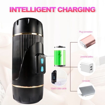 SHEQU - KAY MASTURBADOR DUPLO COM BOCA DUPLA E VIBRAÇÃO DE VAGINA - D-243028 - Dona Pimenta