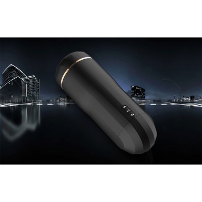 SHEQU - MASTURBADOR SNOW VAGINA COM VIBRAÇÃO E ONDAS ESTIMULANTES - D-243029 - Dona Pimenta