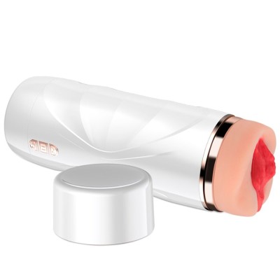 SHEQU - MASTURBADOR VAGINA RILEY COM VIBRAÇÃO E ONDAS ESTIMULANTES - D-243030 - Dona Pimenta