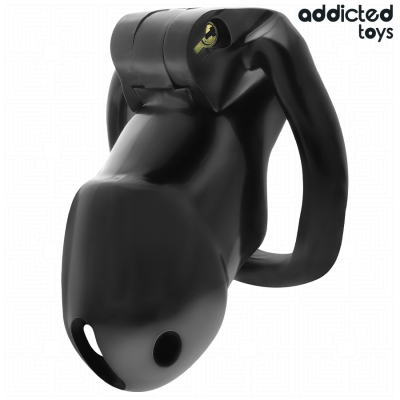 ADDICTED TOYS LOCKED - GAIOLA PARA PÉNIS CELL MINDNIGHT TAMANHO M - D-242960 - Dona Pimenta