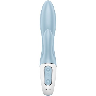 SATISFYER - BOMBA DE AR BUNNY 1 COELHO INFLÁVEL VIBRADOR AZUL - D-242808 - Dona Pimenta