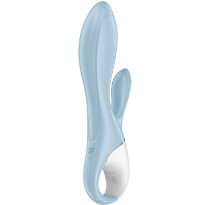 SATISFYER - BOMBA DE AR BUNNY 1 COELHO INFLÁVEL VIBRADOR AZUL - D-242808 - Dona Pimenta
