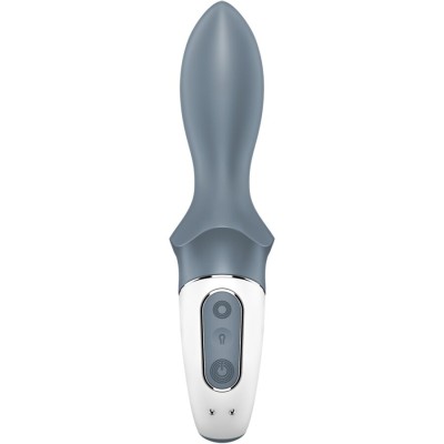 SATISFYER - BOMBA DE AR BOOTY 1 VIBRADOR INFLÁVEL ANAL CINZA - D-242807 - Dona Pimenta