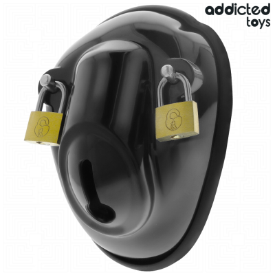 ADDICTED TOYS LOCKED - GAIOLA DE CONTENÃÃO SEM CHAVE PARA PÉNIS 11,5 CM - D-242961 - Dona Pimenta