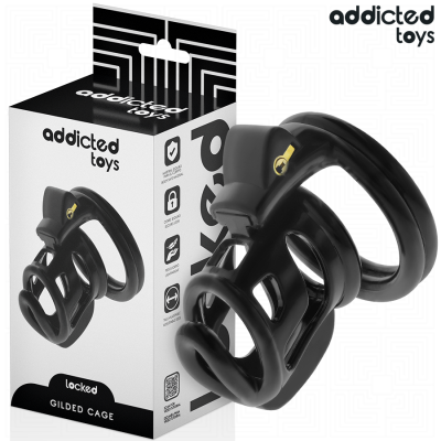 ADDICTED TOYS LOCKED - GAIOLA GILDEN GAIOLA PARA PÉNIS 8,5 CM - D-242958 - Dona Pimenta