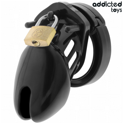 ADDICTED TOYS LOCKED - GAIOLA DE PÉNIS DE OBSIDIANA TAMANHO S - D-242965 - Dona Pimenta