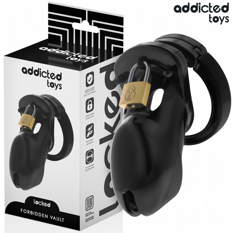 ADDICTED TOYS LOCKED - GAIOLA PARA PÉNIS FORBIDDEN VAULT 10 CM - D-242954 - Dona Pimenta ADDICTED TOYS LOCKED - GAIOLA PARA PÉNIS FORBIDDEN VAULT 10 CM - D-242954 - Dona Pimenta