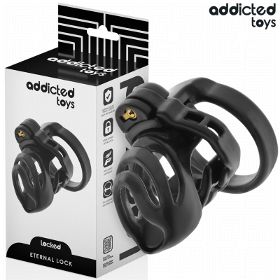 ADDICTED TOYS LOCKED - GAIOLA PARA PÉNIS COM TRAVA ETERNA 9 CM - D-242959 - Dona Pimenta