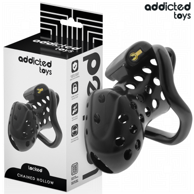ADDICTED TOYS LOCKED - GAIOLA DE PÉNIS OCO COM CORRENTE 10,5 CM - D-242963 - Dona Pimenta