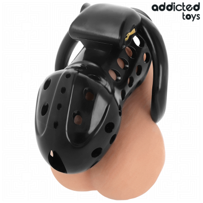 ADDICTED TOYS LOCKED - GAIOLA DE PÉNIS OCO COM CORRENTE 10,5 CM - D-242963 - Dona Pimenta