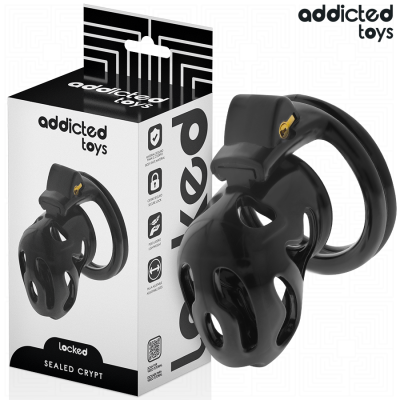 ADDICTED TOYS LOCKED - GAIOLA DE PÉNIS CRYPT SELADA 8 CM - D-242964 - Dona Pimenta