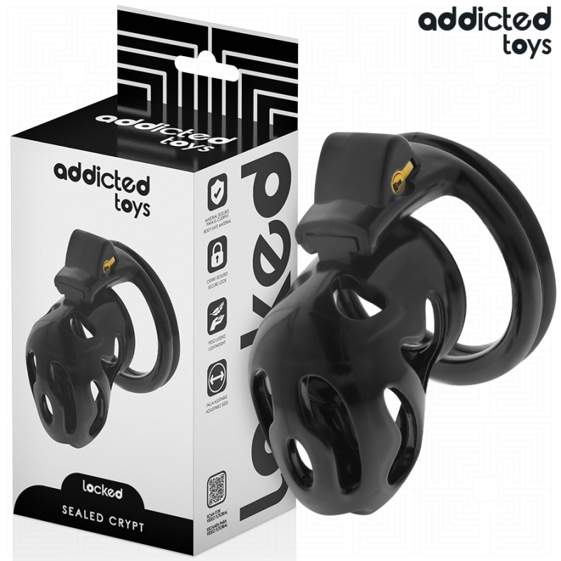 ADDICTED TOYS LOCKED - GAIOLA DE PÉNIS CRYPT SELADA 8 CM - D-242964 - Dona Pimenta ADDICTED TOYS LOCKED - GAIOLA DE PÉNIS CRYPT SELADA 8 CM - D-242964 - Dona Pimenta